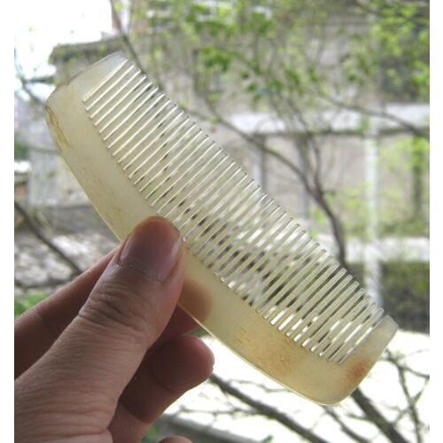 Combs Hairdressing Supplies Sheep Horn Natural Comb Hair Care Massage Brush Small Portable Straight Anti Static Hairbrush Loss