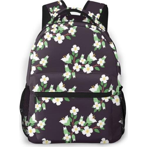 OLN Women Backpack with Multiple Using Women Backpacks Floral Flowers Female School Bag Girls Travel Bag