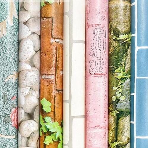 Peel and glue self-adhesive wallpaper bedroom living room dining room bedroom 3D wall stickers hotel decorative brick film