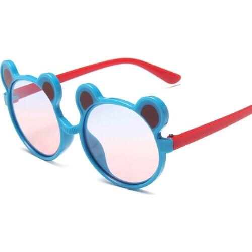 New Fashion Personality Round Lenses Children Sunglasses Boy Girl Brand Designer High Quality Kid Sun Glasses Retro Cute Glasses