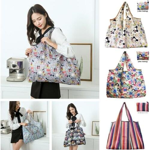 Disney Mickey Mouse Oxford Handbag Shopping Bag Portable and Durable Large Capacity Shoulder Bag Waterproof Luggage Storage bag