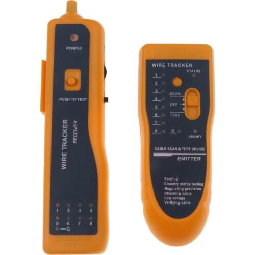 RJ11 RJ45 Cat5 Cat6 Telephone Wire Tracker Tracer Diagnose Ethernet LAN Network Tool Cable Tester Detector Line Finder