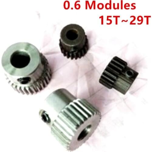 Carbon Steel 0.6 Module 25T-29T Tooth Precision 3D Printer Motor Accessories Small Modulus