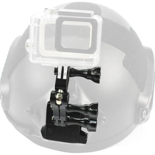 Helmet Front Mount 360 Degree Rotating Head Camera Universal Bracket for Gopro 7 6 5 4 3+ 4 for Xiaoyi Gitup SJcam Sport Camera