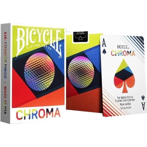 Bicycle Chroma Playing Cards USPCC Cardistry Deck Poker Size Magic Card Games Magic Props Magic Tricks for Magician