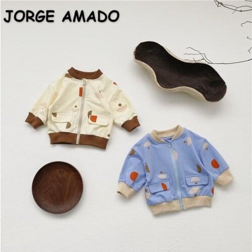 2021 Spring Korean Style New Baby Boys Girls Jacket Long Sleeve Outwear Children Casual Coat E5080