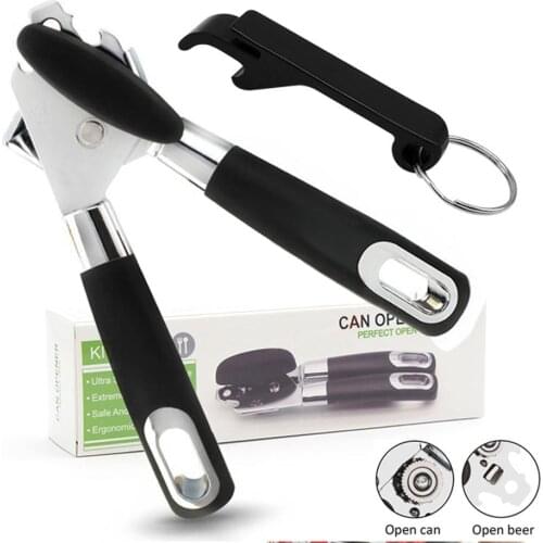 YUEWO Cross-Border Stainless Steel Multi-Function Can Opener Knife Strong Canned with Bottle Opener