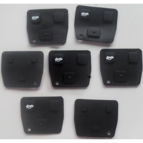 Replacement 3 Button Rubber Remote Pad for Toyota Avensis Corolla Lexus Rav4 3 Button Remote Key Fob
