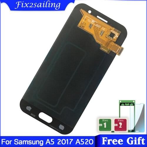 Super AMOLED LCD For Samsung Galaxy A5 2017 A520 A520F A520F/DS LCD Display Touch Screen Replacement Digitizer