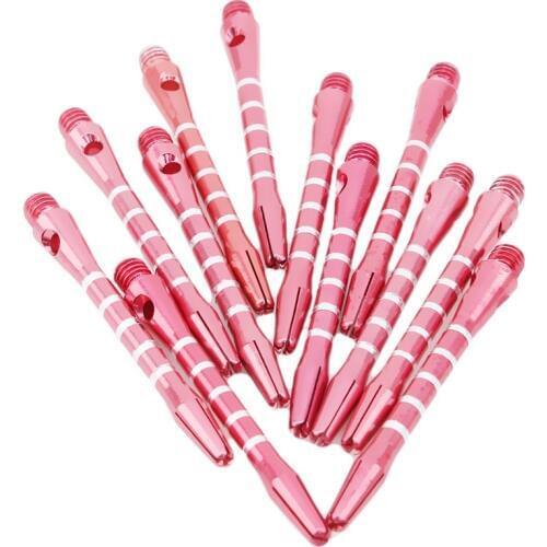 12pcs/2BA Aluminum Medium Darts Shafts Harrows Dart Stems Throwing Circle straight rod