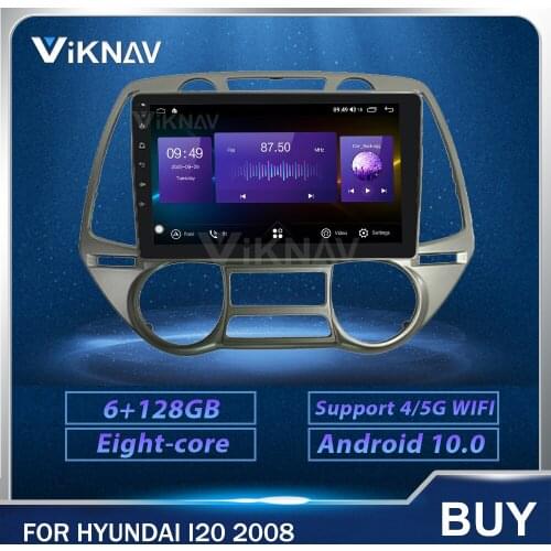 2 Din 128G Android Car radio DVD multimedia player For Hyundai I20 2008 Car GPS Navigation Touch Screen stereo head unit