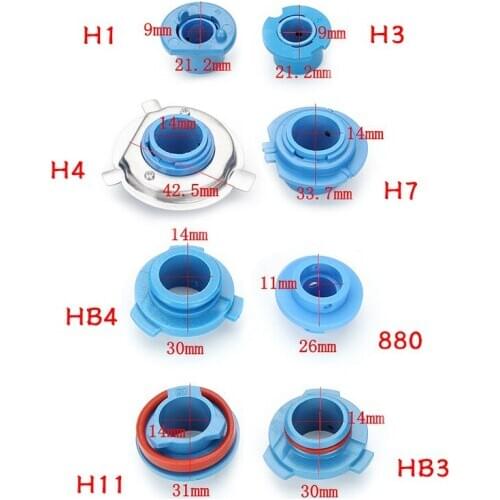 2pcs Car LED Headlight Lamp Bulb Base Adapter Sockets Retainer Holder 880 / 9006-HB4 / 9005-HB3 / H11 / H7 / H4-HB2 / H3 / H1