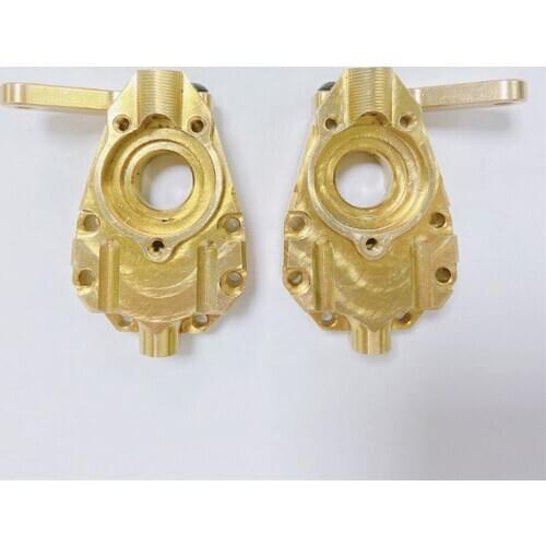 2pcs Heavy Duty Brass Front Axle Steering Cup Knuckles for TRX-4 1/10 RC Crawler Car Upgrade Kits
