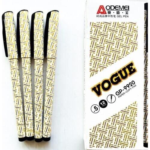 3PCS Kawaii Simple Vogue Business Pens Gel Pen Rollerball Pen School Office Supply Student Stationery Black Ink 0.5mm