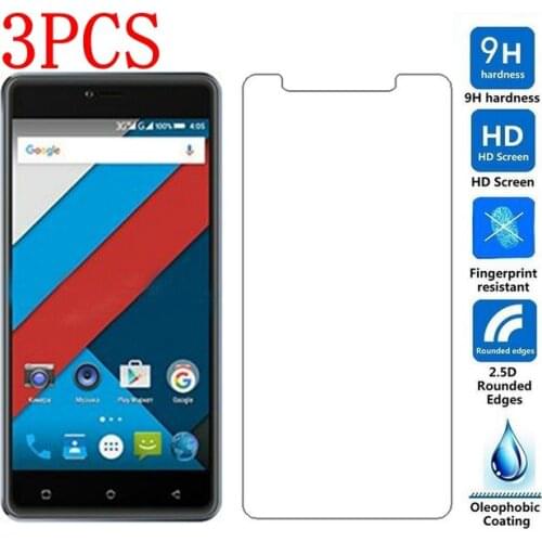 3PCS Tempered Glass For Highscreen power rage Evo Screen Protector protective film For power rage Evo Glass