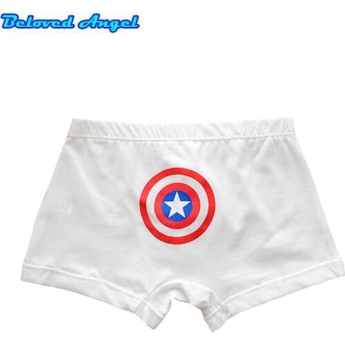 5pc/lot Boys Fashion Cute Cartoon Print Boxers Short Children Soft Underpant Underwear Ventilate Kids Panties Childrens Briefs
