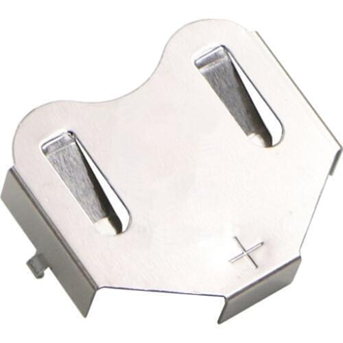 50pcs/lot Free Shipping THM DIP Nickel Plated Phosphor Bronze Button Cell CR2477 Battery Holder, CR2477 Battery Retainer