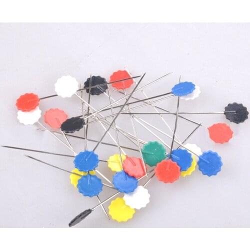 90Pcs Sewing Accessories Patchwork Pins Flower Pin Sewing Pin Flower Head Pins