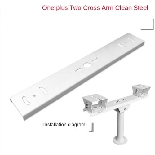 ANPWOOOne To Two Crossbar Universal Duckbill Monitor Bracket Horizontal Arm One Point Two Camera Bracket Double Gun