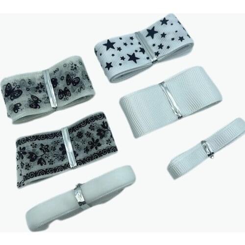 6Yards 6/10/25mm White Color Polyester Satin Ribbon for Wedding Party Decoration&DIY Gift Wrapping Ribbon DIY Hair Bows Crafts