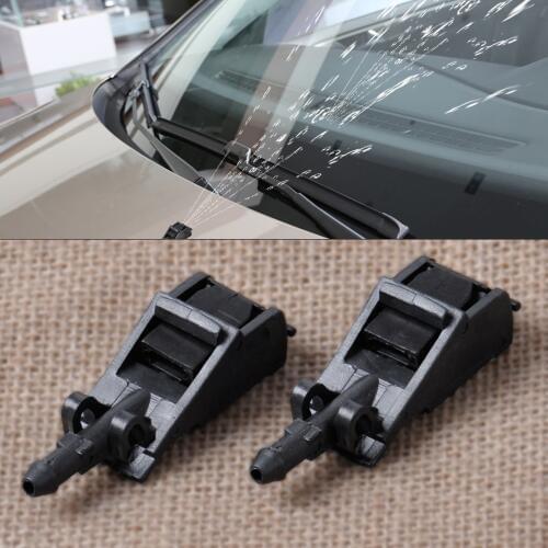 DWCX 2PCS Windscreen Washer Nozzle Jet Water Spray Nozzle For VW Beetle Golf Jetta Passat GTI 1998-2008 6E0955985B