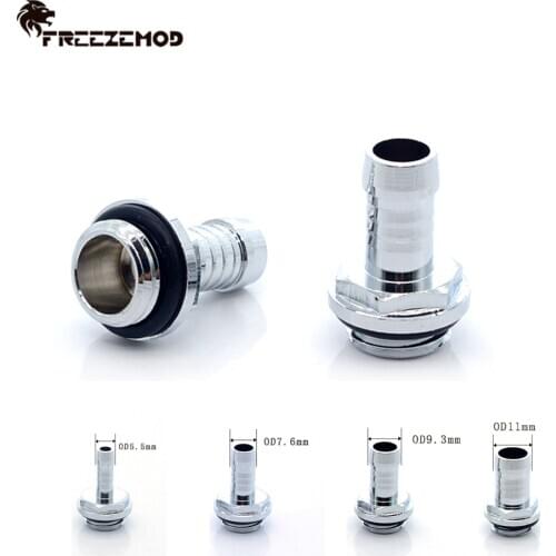 FREEZEMOD Pagoda Super Thin OD5.5/7.6/9.3/11mm Soft Tube Fitting G1/4' Connector Hose PVC 4-5mm For Water Cooler System Modding