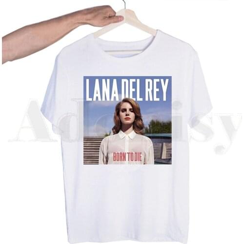Lana Del Rey Harajuku Ullzang Aesthetics 90s Ullzang Short sleeves T-shirt Men Print T shirt Men Tops Tees Mens T-shirt