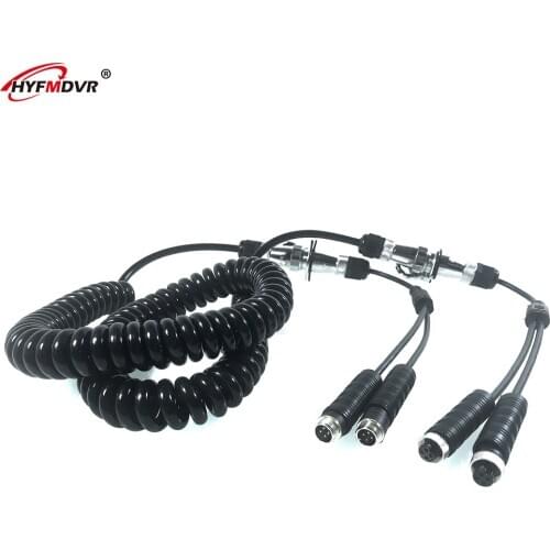 Hot selling 2Channel 3M 4m 7Pin trailer waterproof cable for car reversing system