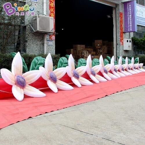 Customized 10 meters long inflatable flower chain / inflatable flower / giant inflatable flower decoration toys