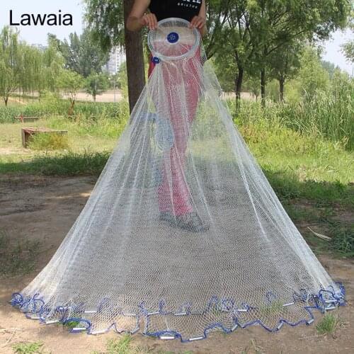 Lawaia Saltwater Casting Net Easy To Hand Throw Casting Fishing Net Nylon Fishing Network Saltwater Fishing Cast Net