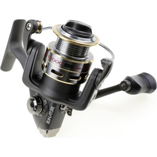 RUNATURE Fishing Reel Lightweight Ultra Smooth Reel 7+1 BB High Speed Ratio Aluminum Spool Carp Fishing Spinning Reel