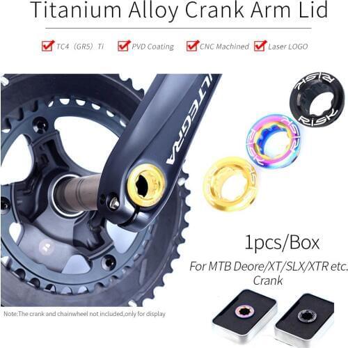 M20X8mm Titanium Crankset Fixing Bolt Screw Mountain Bike Bottom Bracket Cranks Arm Lid Bolt For Shimano Deore XT SLX XTR
