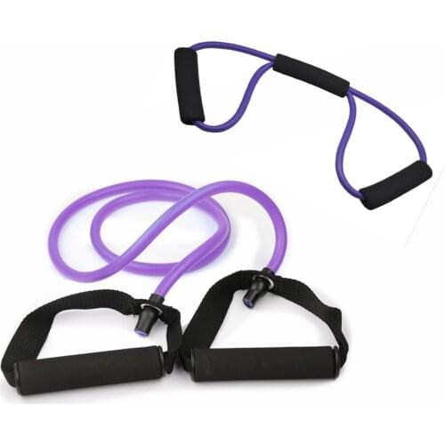 2 in 1 Fitness Resistance Bands Exercise Workout Cordages Tubes belt Practical Yoga Training Elastic 8-shaped Pull Rope