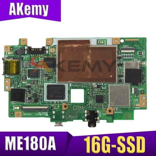 Akemy For Asus MeMO Pad HD 8 ME180A ME180 Tablets motherboard MAINBOARD logic boardK00L 100% TESED OK W/ 16G-SSD/1G/qc1.6
