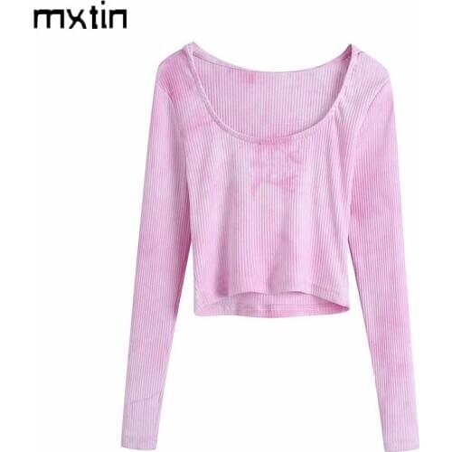 MXTIN 2021 Women Summer t-shirt Cropped Hooded Top T Shirt Fashion Short Sleeve Tees Female Base Ladies Shirt Wholesale