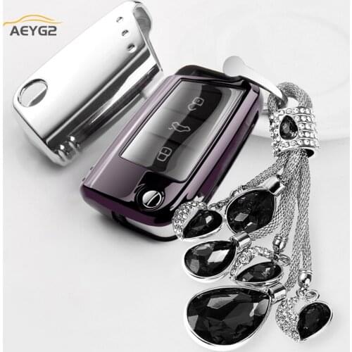 Soft TPU Car Remote Key Cover Case For Volkswagen VW Golf 7 mk7 Seat Ibiza Leon FR2 Altea Aztec For Skoda Octavia A7 B5 B6 B7 B8