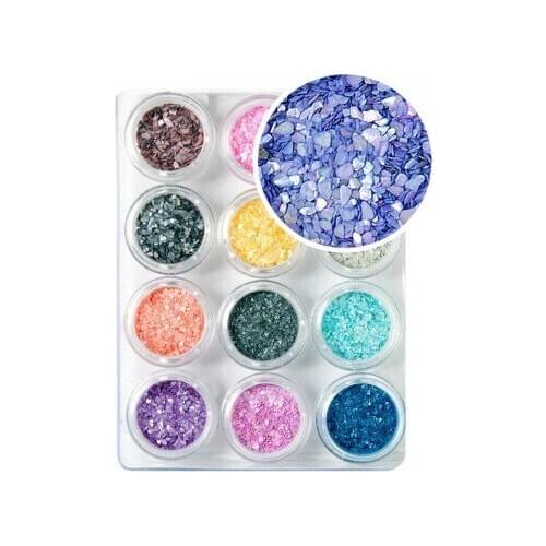 Nail decoration Crushed Shell Set No. 1