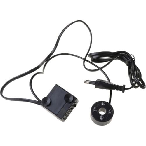 AC 220V 3W Submersible Water Pump LED Aquarium Fountain Fish Pond Tank EU Plug 090C