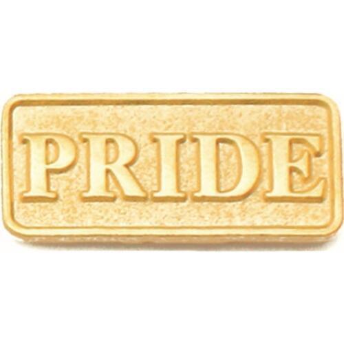 Gold Plated PRIDE Lapel Pin low price custom gay badges lapel pin cheap custom made metal gold badges pin