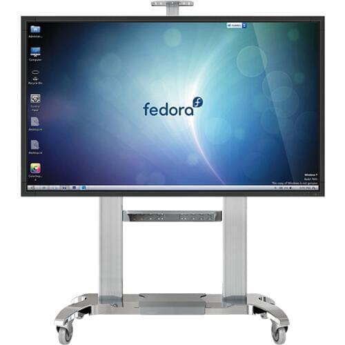 NB CF100 Luxury Heavy Duty Aluminum 60-100inch LED LCD TV Mobile Cart Free Lifting And Extension Base