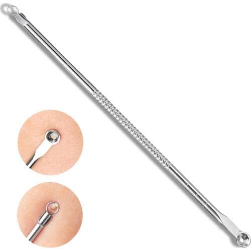 Shellhard 1pc Stainless Steel Blackhead Extractor Remover High Quality Comedone Acne Pimple Blemish Needle Pin Round Head