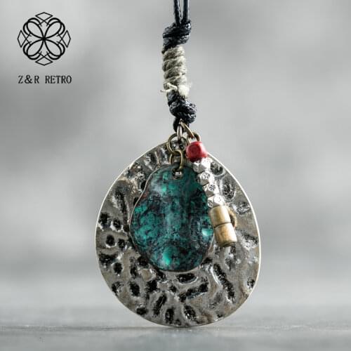 Vintage Long Necklace Jewelry For Women Chokers Statement necklaces & pendants Black Rope Chain Collar Jewellery Suspension 2021