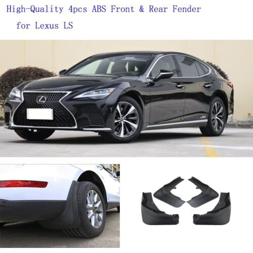 High-Quality 4pcs ABS Front & Rear Fender for Lexus LS Car Mud Flaps Splash Guard Mudguard Mudflaps Accessories