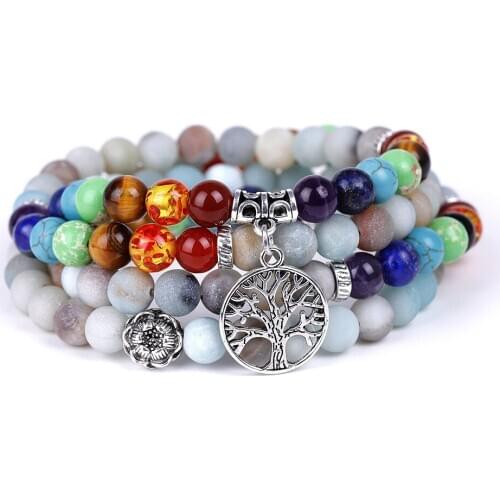 YWG Stone Braided Bracelets