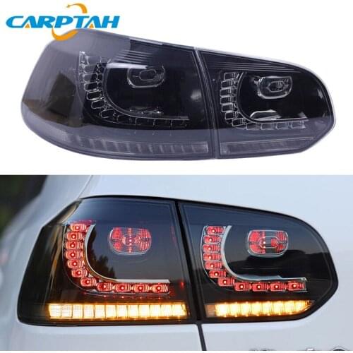 Car Styling Tail Lights Taillight For Volkswagen Golf 6 R20 MK6 Rear Lamp DRL + Dynamic Turn Signal + Reverse + Brake LED