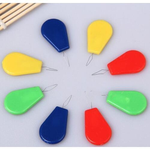 Hot 10Pcs/lot Plastic Wire Stitch Insert Craft Tool Sewing Machines Needle Threader