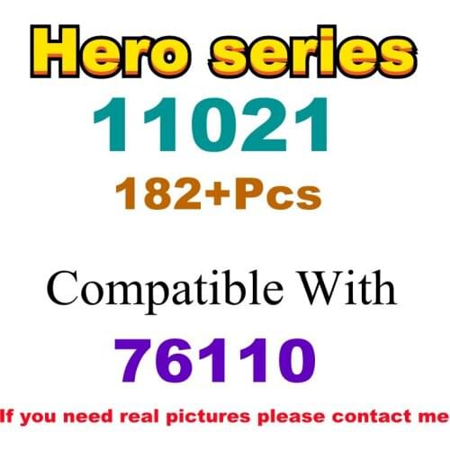 182Pcs 11021 Building Block Toy Hero Series 76110 Assembled Building Blocks Childrens Toy Gifts
