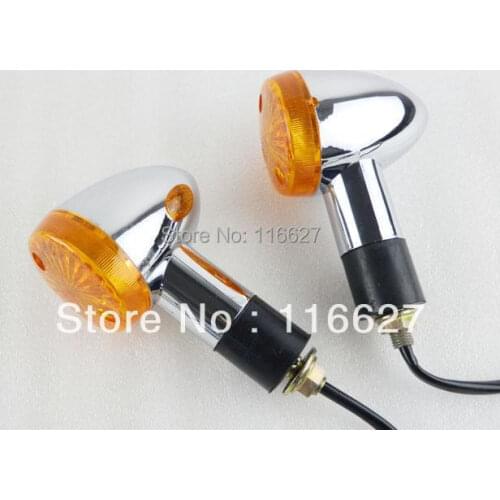 Aftermarket NEW 2" Chrome Big Bullet Turn Signal Touring Custom Bike Standard Freeshipping For Harley Cruiser Chopper