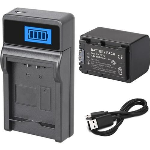 Battery + Charger for Sony HDR-CX700V, HDR-CX720V, HDR-CX730, HDR-CX740, HDR-CX760V, HDR-CX900, HDR-CX900E Handycam Camcorder