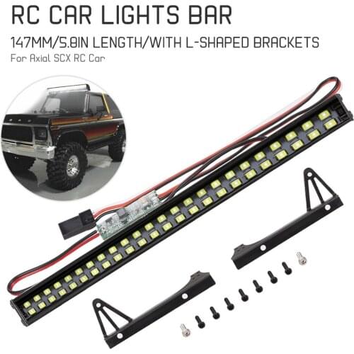 AOFT 48LED Lights Bar with Control Panel for 1/10 RC Crawer Axial 90046 SCX10 III AXI03007 Jeep Wrangler Body Shell